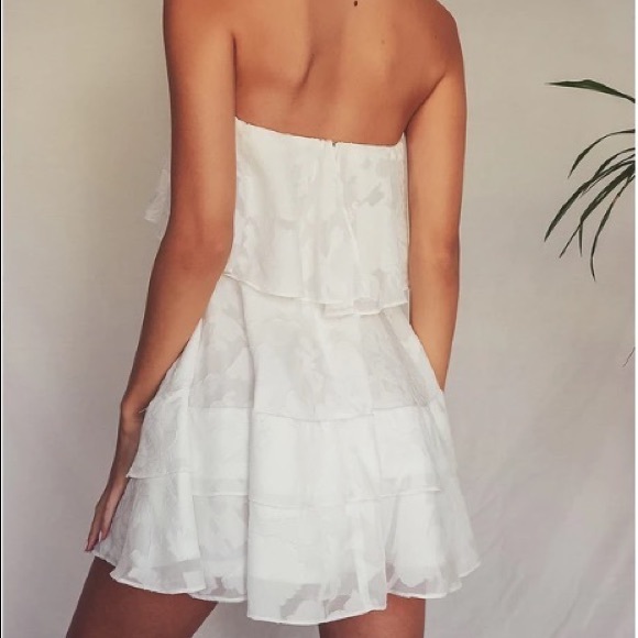 Lulus white strapless dress - Picture 2 of 4